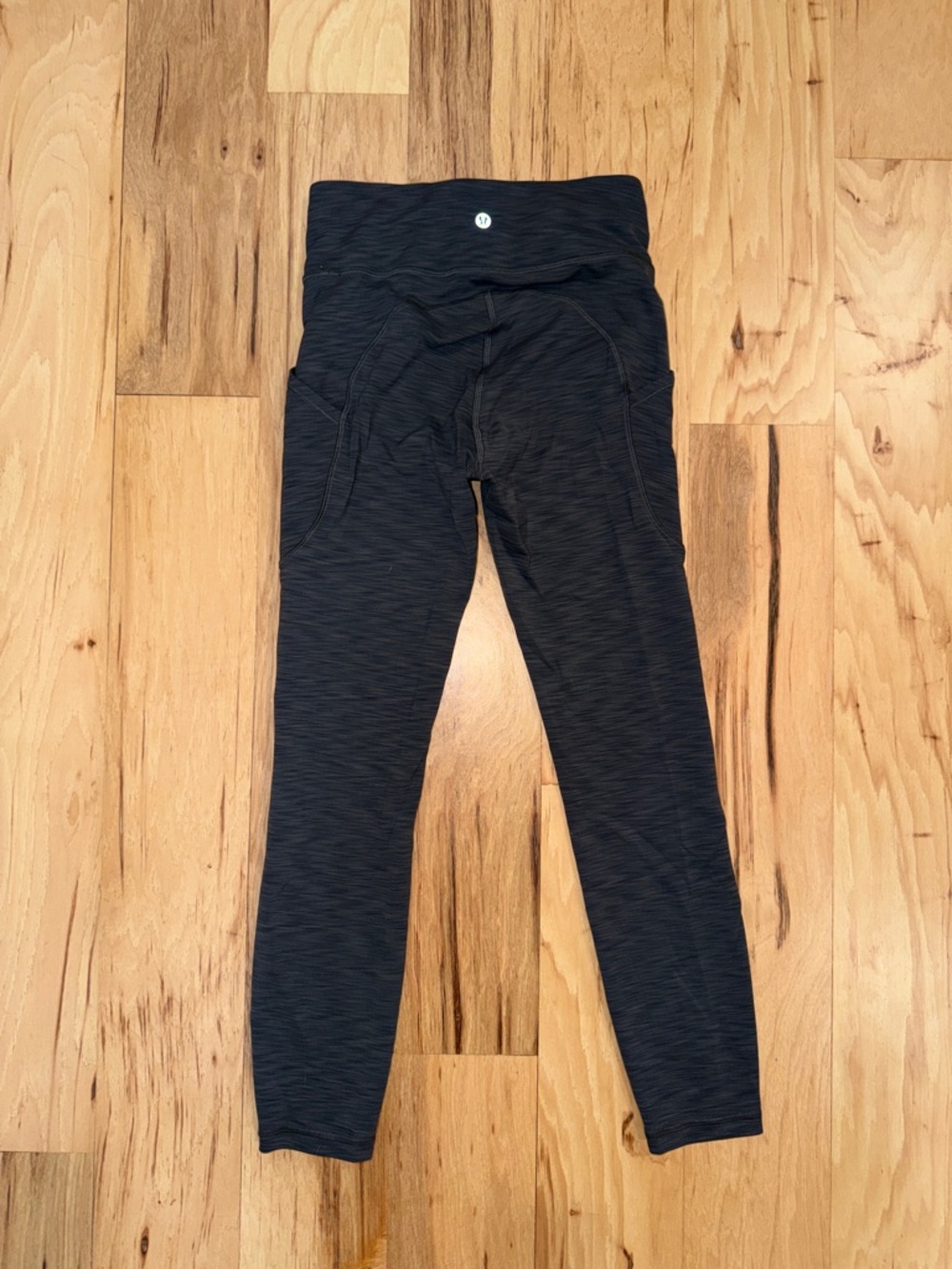 lululemon athletica grey Heathered Leggings with pockets